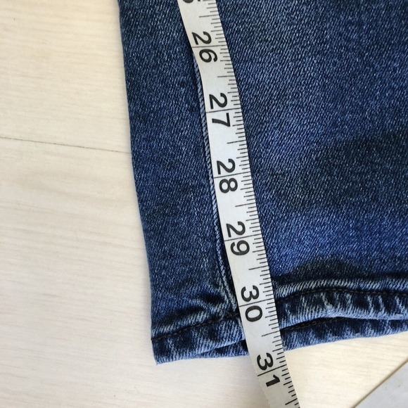 Armani Exchange A|X Straight Fit J16 Jeans 28 X 31 Distressed Blue Dark Wash EUC - Picture 7 of 11